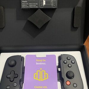 Black and Gray Game Controller for iPhone